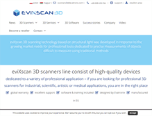 Tablet Screenshot of evixscan3d.com